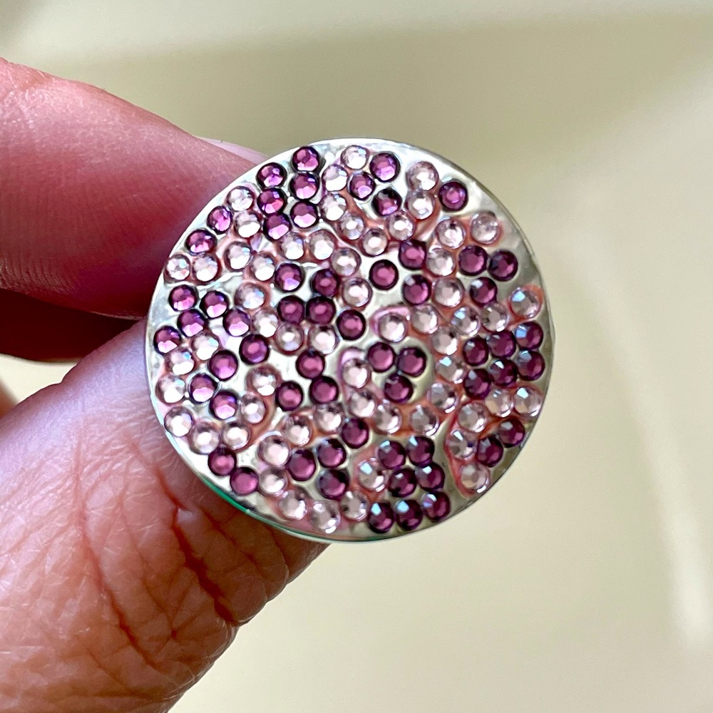 Coach pink and lavender ring